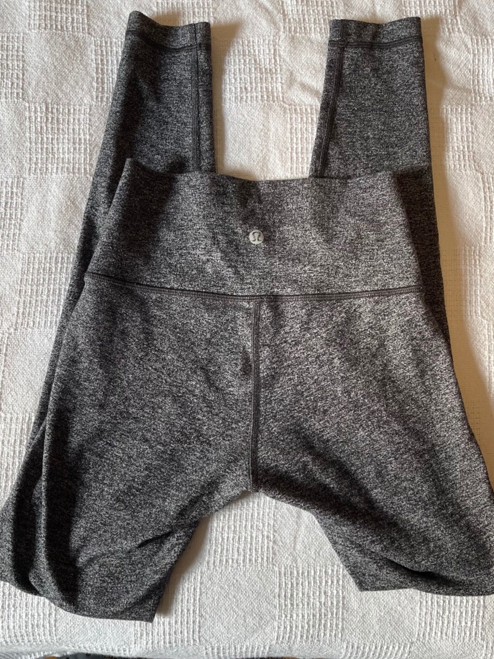 Lululemon Wunder Under Hi-Rise Tight in Heathered black